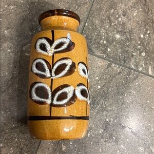 Scheurich brown vase, 213 20 West Germany